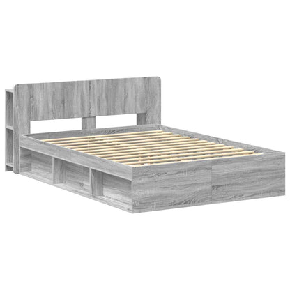 Telaio del letto con storage Sonoma grigio 160 x 200 cm | homemem39