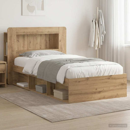 Telaio del letto con storage Rovere Artigianale 75 x 190 cm | homemem39