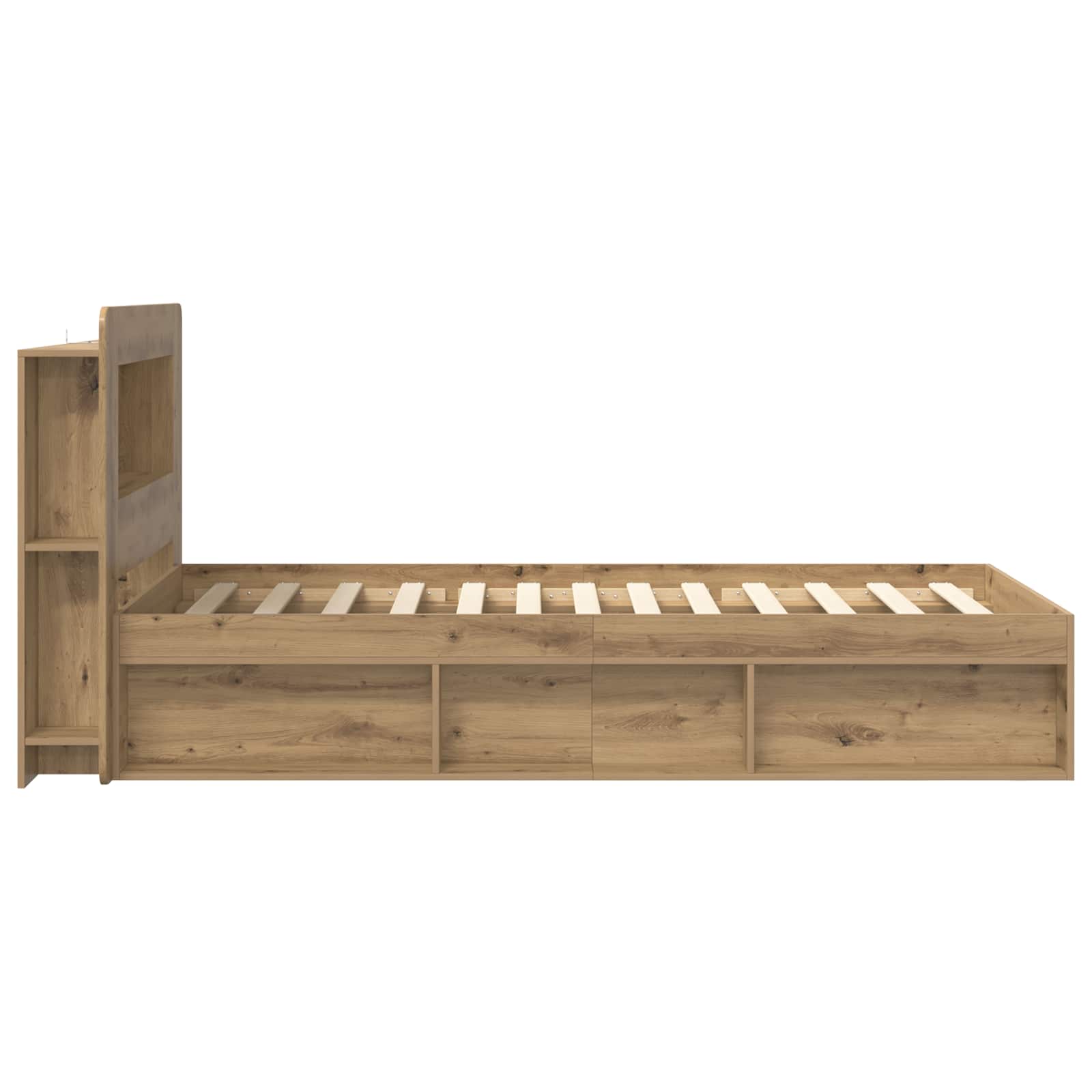 Telaio del letto con storage Rovere Artigianale 80 x 200 cm | homemem39