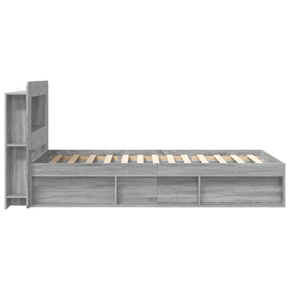 Telaio del letto con storage Sonoma grigio 80 x 200 cm | homemem39