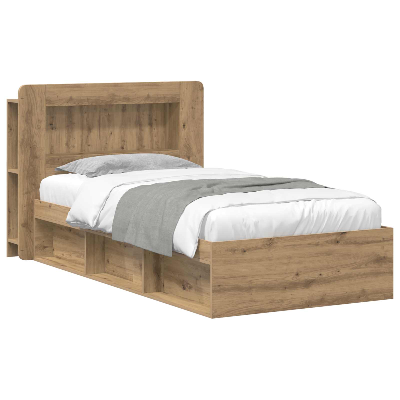 Telaio del letto con storage Rovere Artigianale 90 x 190 cm | homemem39