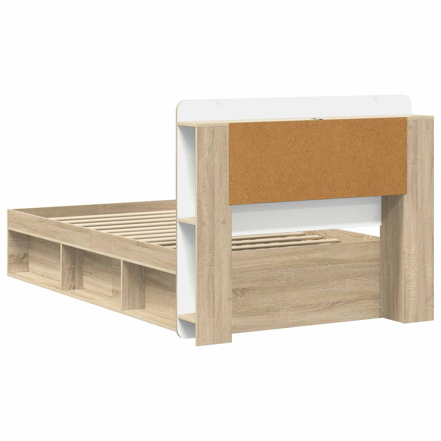 Telaio del letto con storage Rovere Sonoma 90 x 190 cm | homemem39