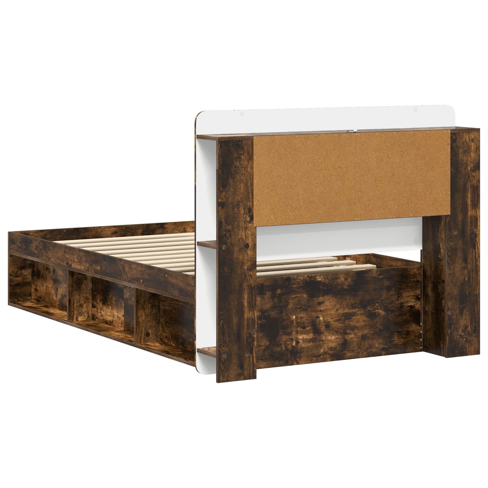 Telaio del letto con storage Rovere Fumo 100 x 200 cm | homemem39