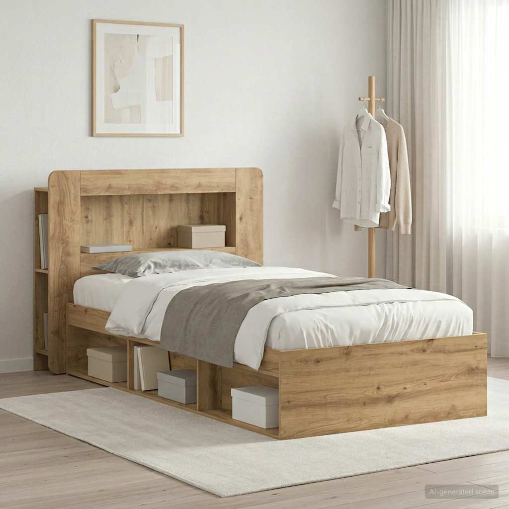 Telaio del letto con storage Rovere Artigianale 90 x 200 cm | homemem39