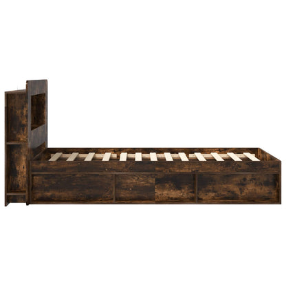 Telaio del letto con storage Rovere Fumo 90 x 200 cm | homemem39