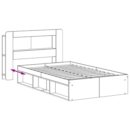 Telaio del letto con storage Rovere Artigianale 120 x 200 cm | homemem39