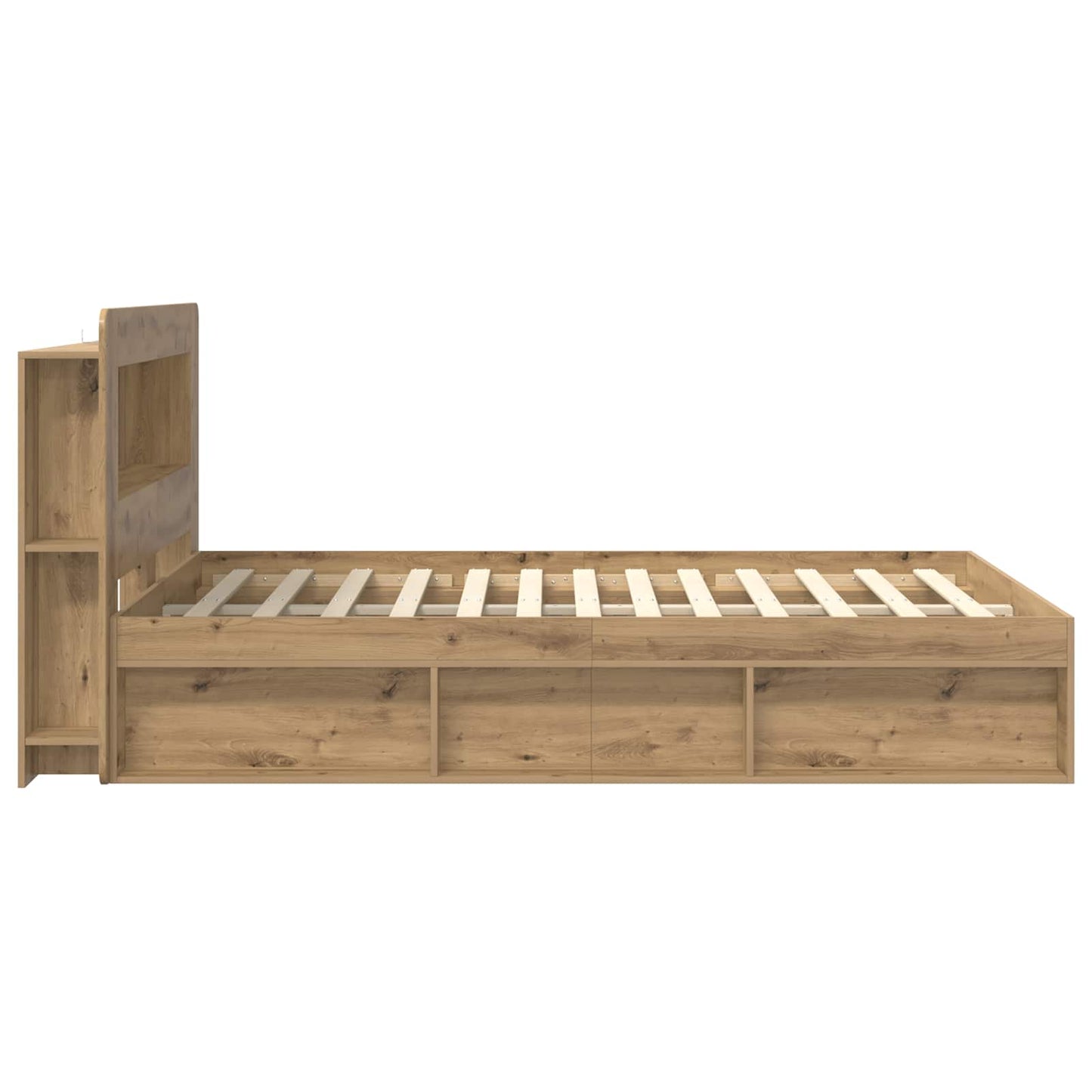 Telaio del letto con storage Rovere Artigianale 135 x 190 cm | homemem39
