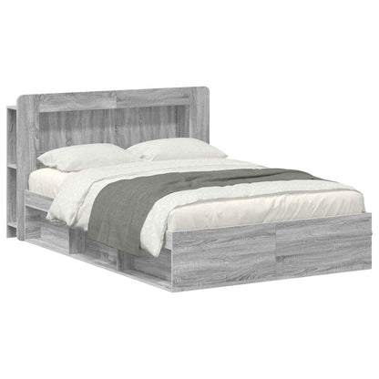 Telaio del letto con storage Sonoma grigio 140 x 190 cm | homemem39