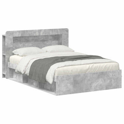 Telaio del letto con storage Grigio Cemento 140 x 200 cm | homemem39