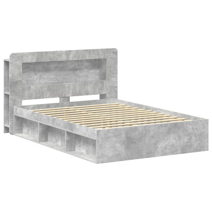 Telaio del letto con storage Grigio Cemento 140 x 200 cm | homemem39