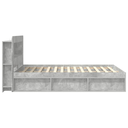 Telaio del letto con storage Grigio Cemento 140 x 200 cm | homemem39