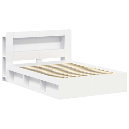 Telaio del letto con storage con testiera Bianco 160 x 200 cm | homemem39