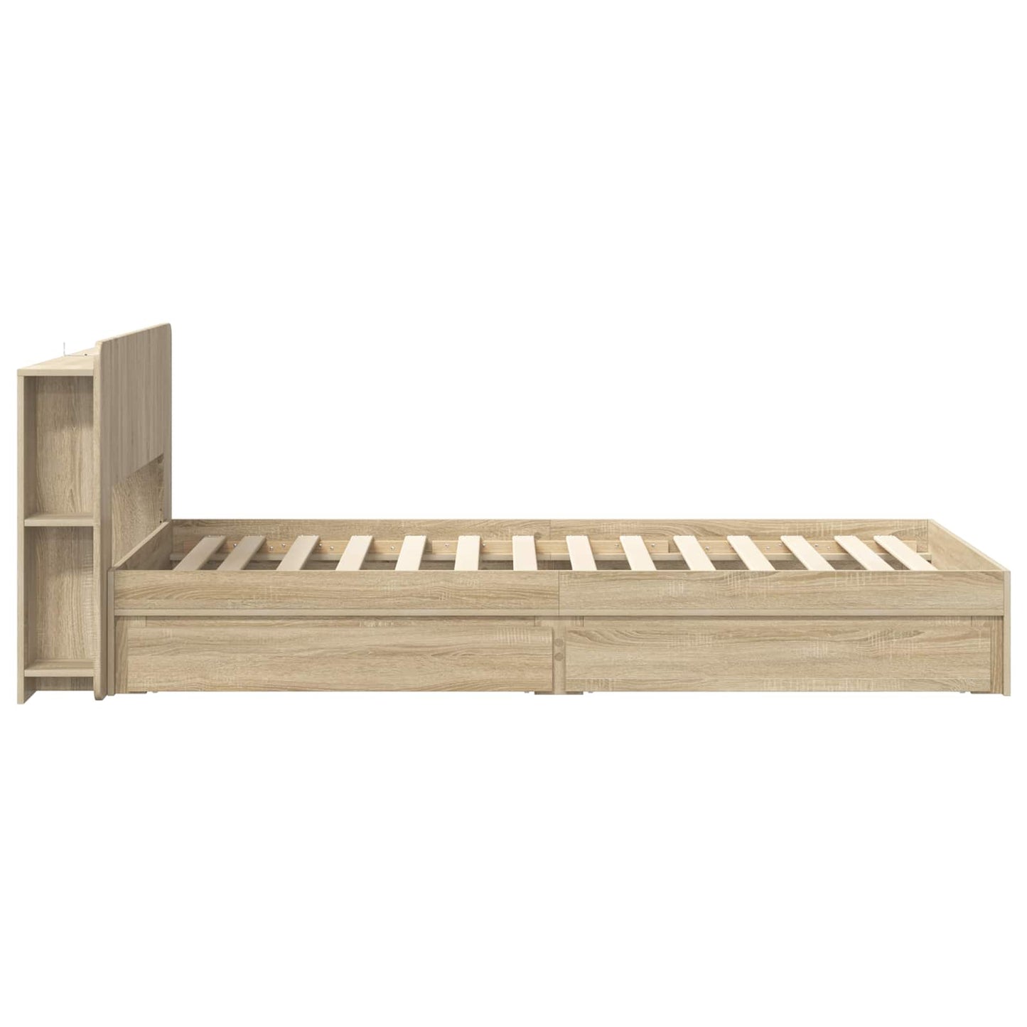 Telaio del letto con storage Rovere Sonoma 75 x 190 cm | homemem39