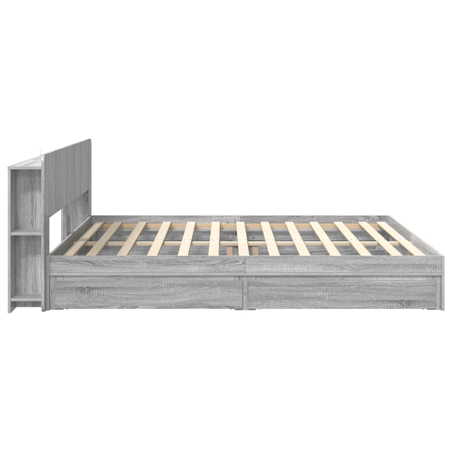 Telaio del letto con storage Sonoma grigio 180 x 200 cm | homemem39
