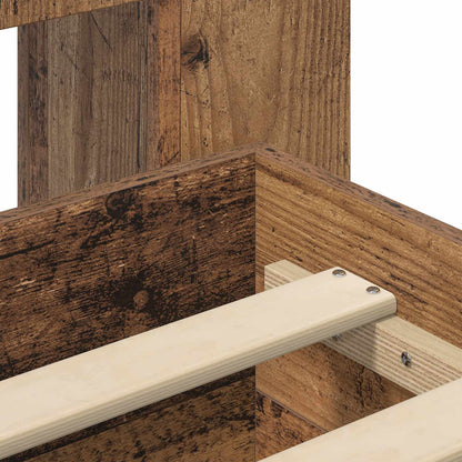 Telaio del letto con storage Legno antico 80 x 200 cm | homemem39
