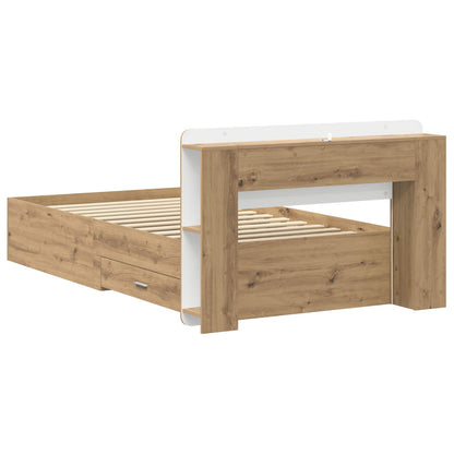 Telaio del letto con storage Rovere Artigianale 90 x 190 cm | homemem39