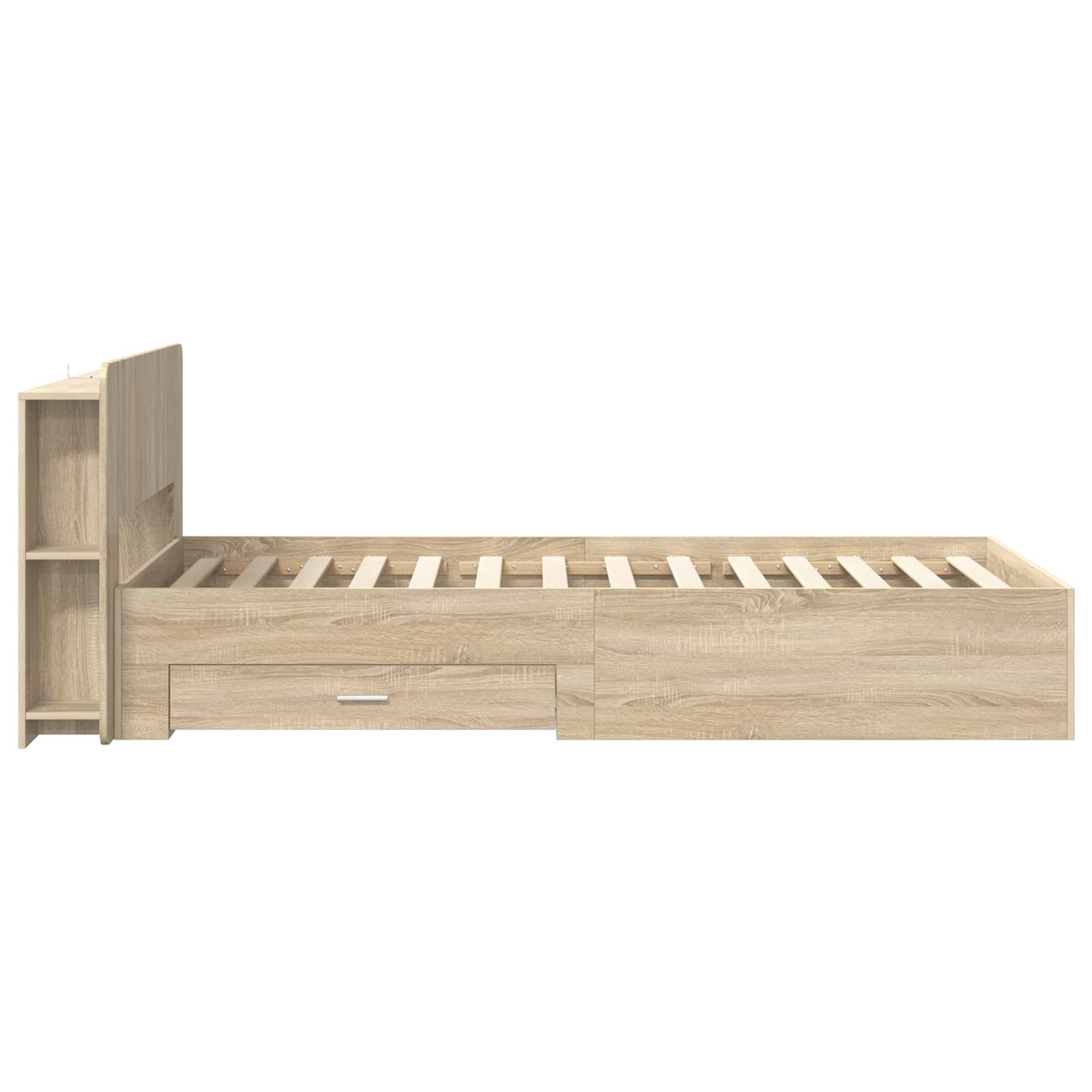 Telaio del letto con storage Rovere Sonoma 90 x 190 cm | homemem39