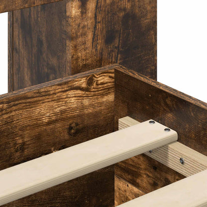 Telaio del letto con storage Rovere Fumo 120 x 190 cm | homemem39
