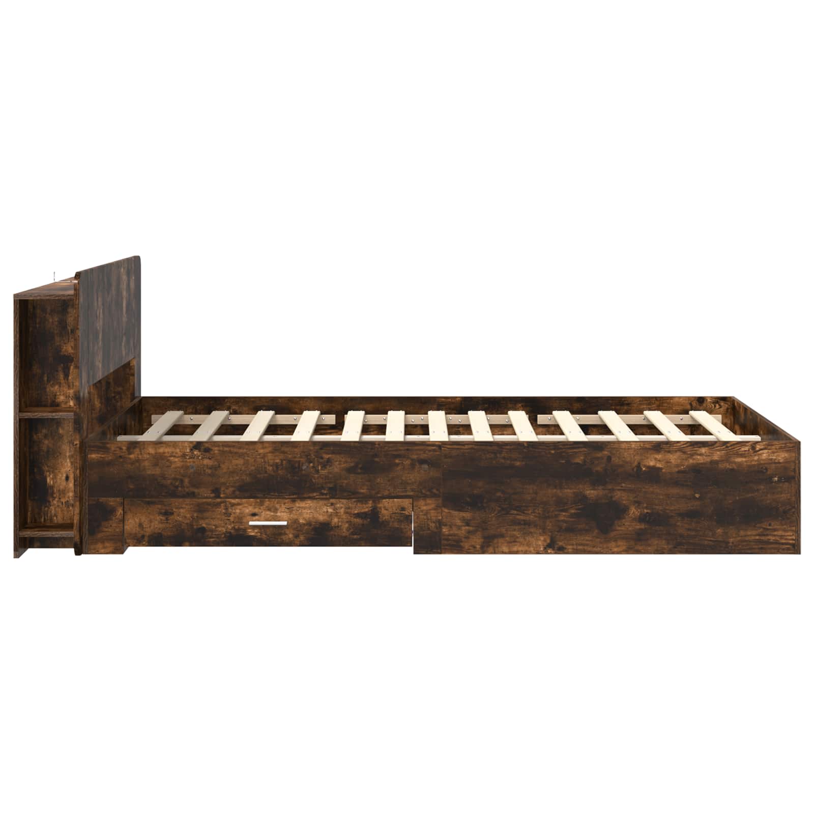 Telaio del letto con storage Rovere Fumo 120 x 190 cm | homemem39