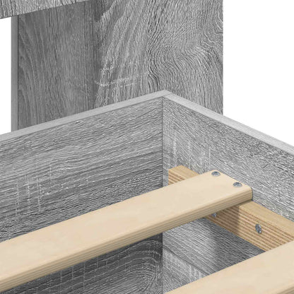 Telaio del letto con storage Sonoma grigio 140 x 200 cm | homemem39