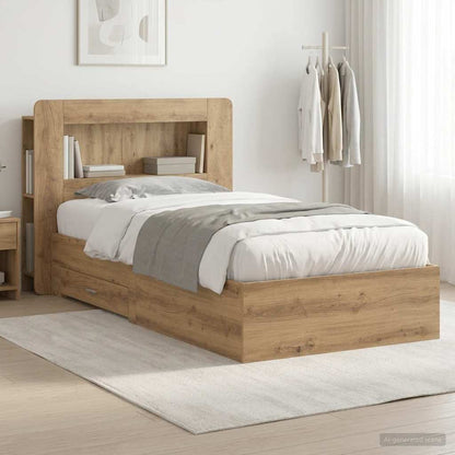 Telaio del letto con storage Rovere Artigianale 80 x 200 cm | homemem39