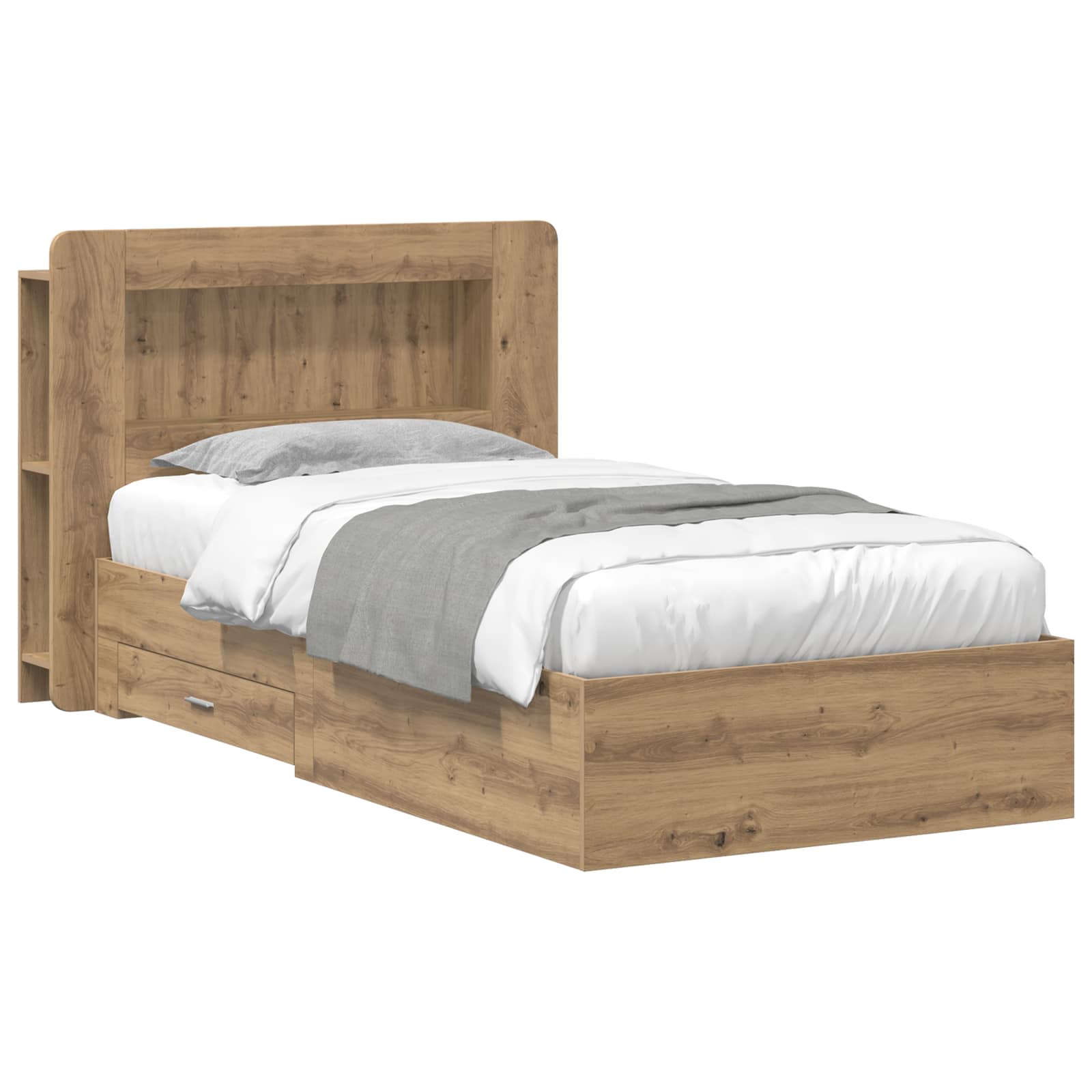 Telaio del letto con storage Rovere Artigianale 80 x 200 cm | homemem39