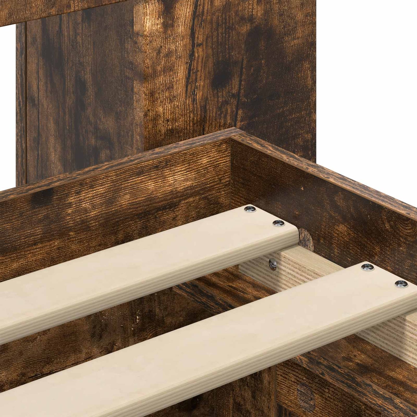 Telaio del letto con storage Rovere Fumo 80 x 200 cm | homemem39