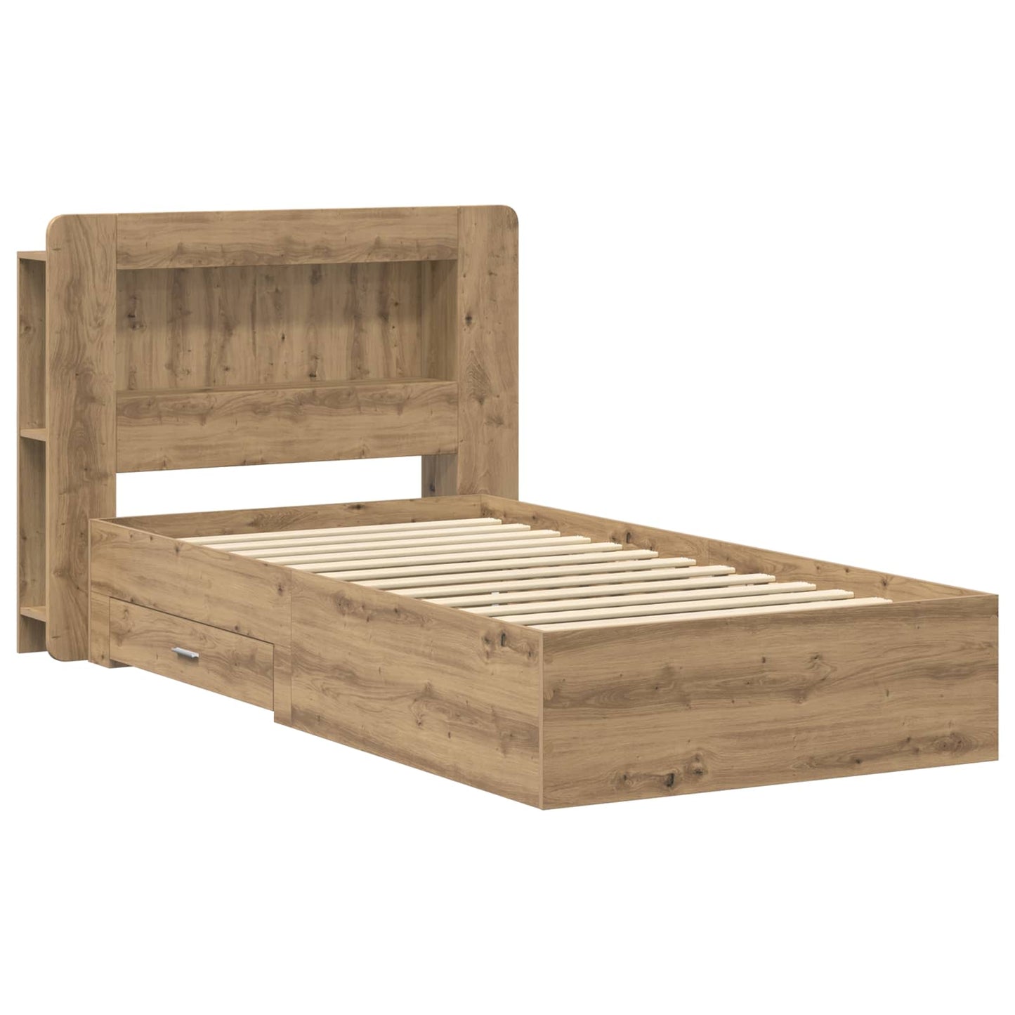 Telaio del letto con storage Rovere Artigianale 90 x 190 cm | homemem39