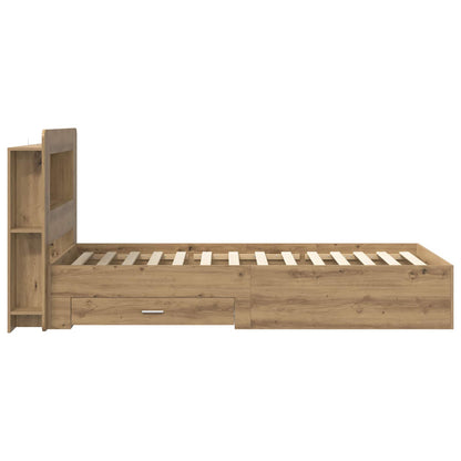 Telaio del letto con storage Rovere Artigianale 90 x 190 cm | homemem39