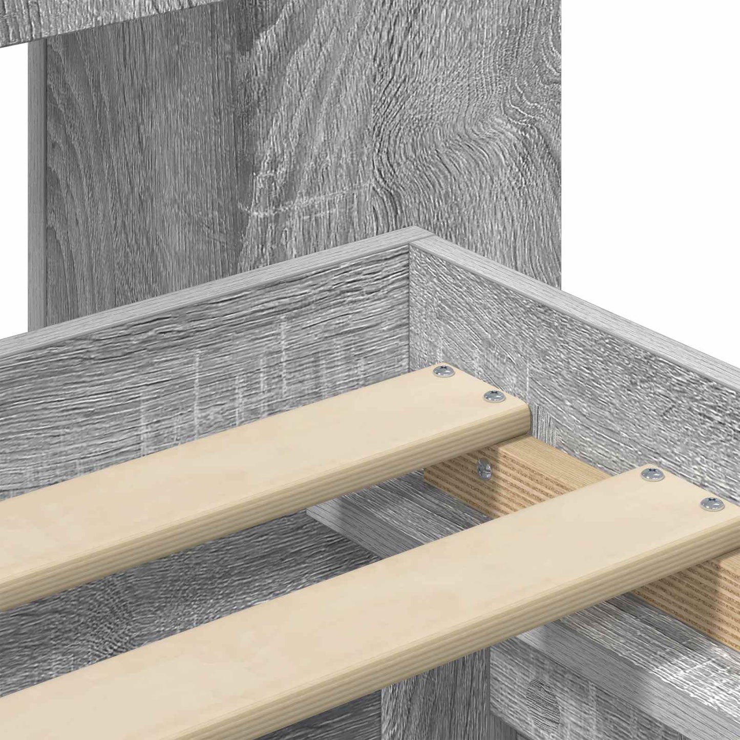 Telaio del letto con storage Sonoma grigio 120 x 190 cm | homemem39