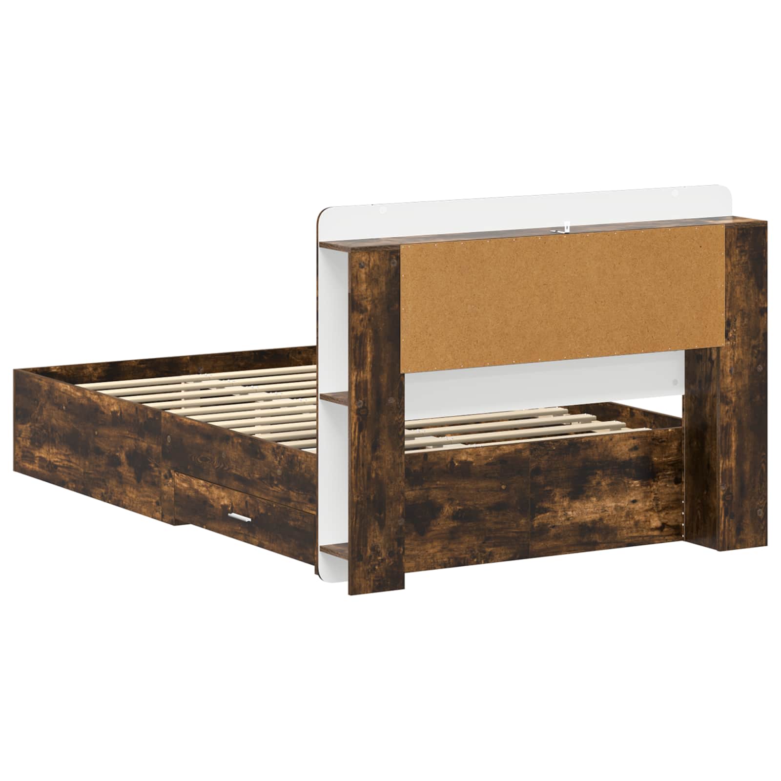 Telaio del letto con storage Rovere Fumo 120 x 190 cm | homemem39