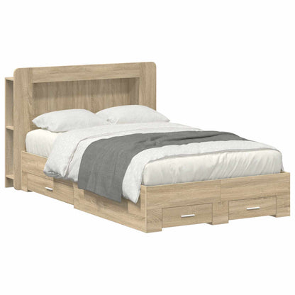 Telaio del letto con storage Rovere Sonoma 120 x 200 cm | homemem39