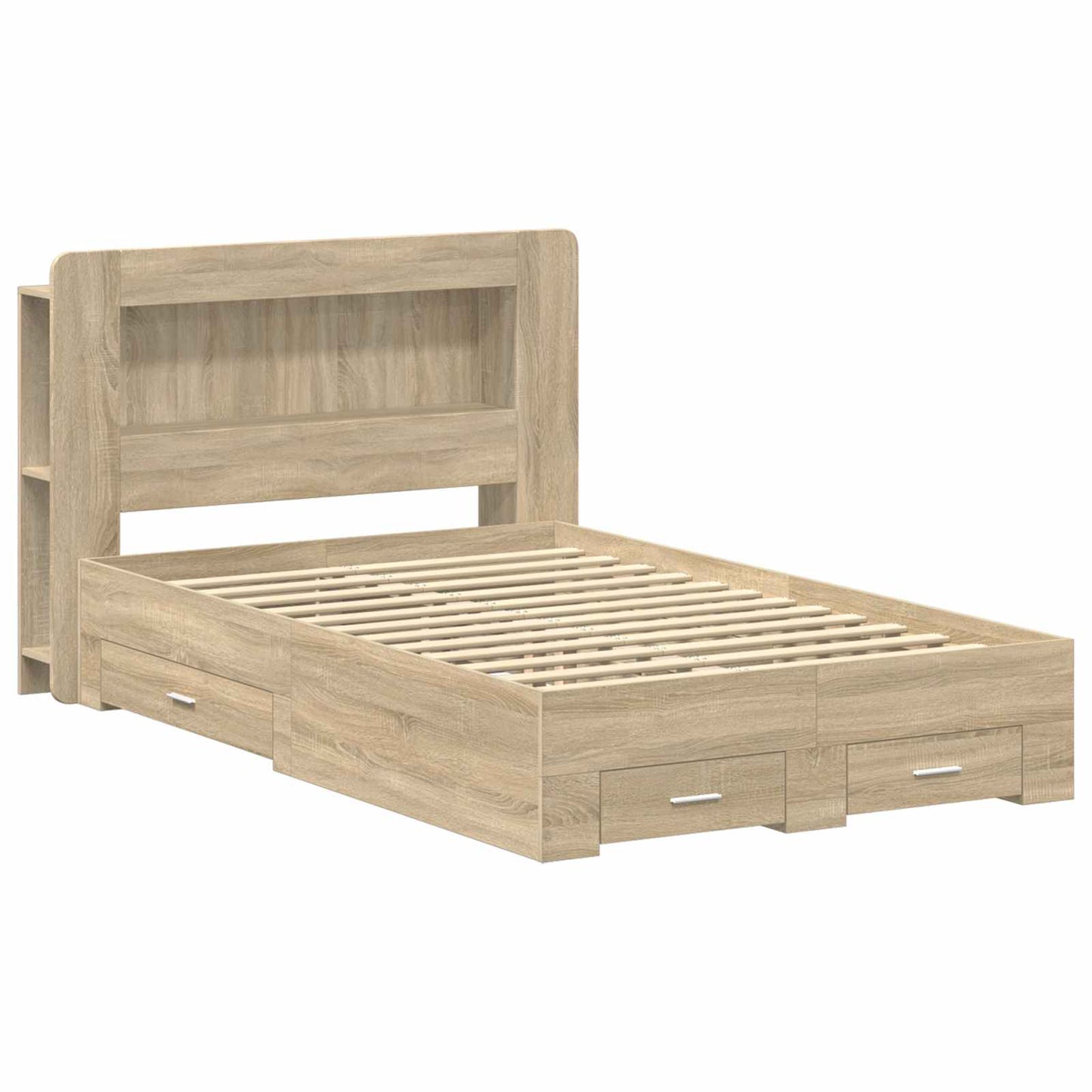 Telaio del letto con storage Rovere Sonoma 120 x 200 cm | homemem39