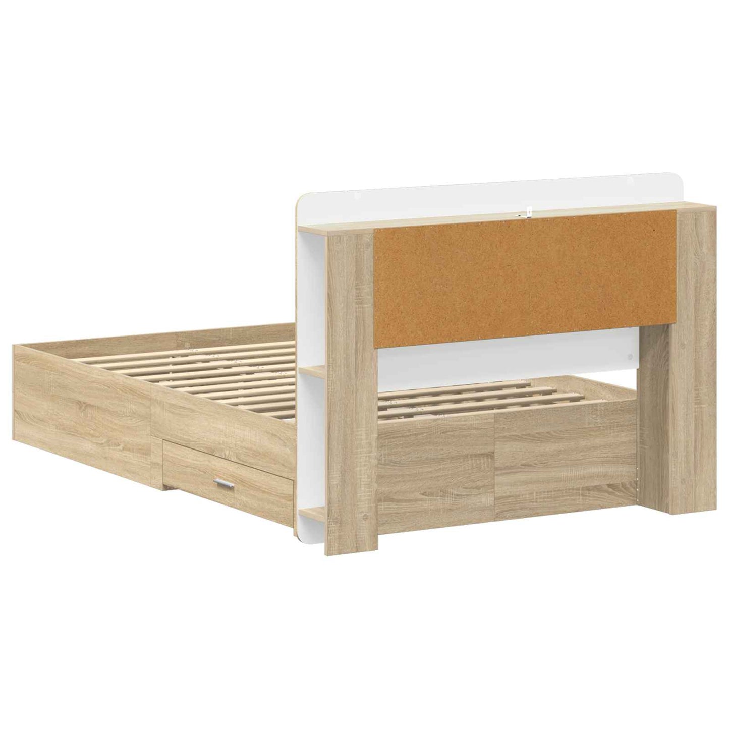 Telaio del letto con storage Rovere Sonoma 120 x 200 cm | homemem39