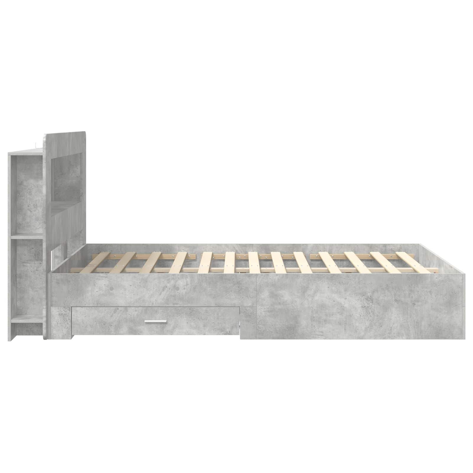 Telaio del letto con storage Grigio Cemento 160 x 200 cm | homemem39