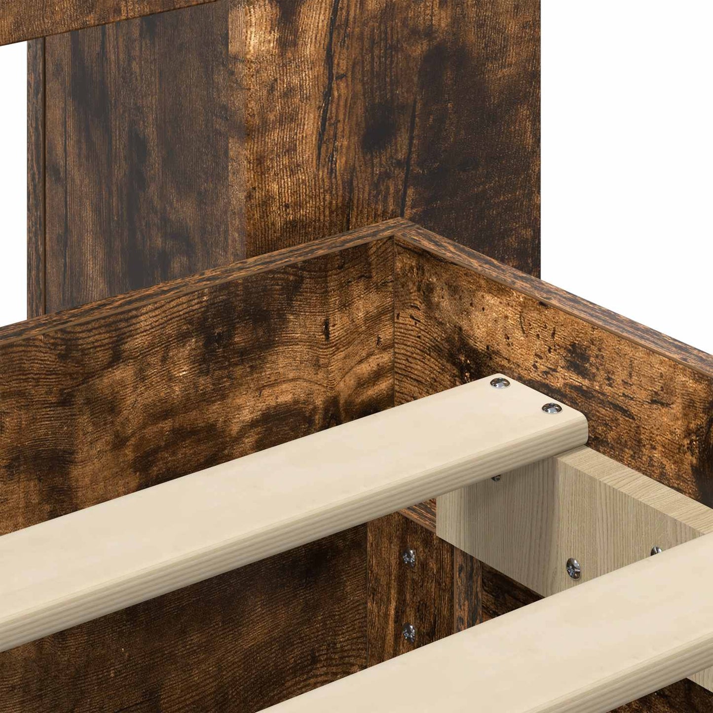 Telaio del letto con storage Rovere Fumo 75 x 190 cm | homemem39