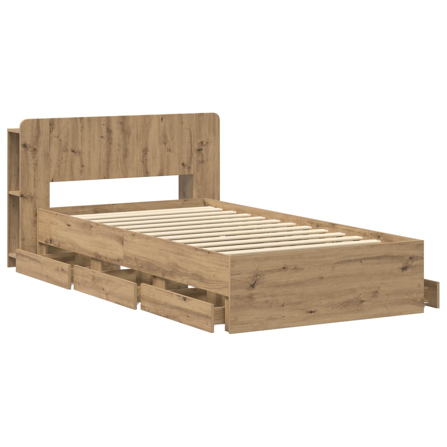Telaio del letto con storage Rovere Artigianale 80 x 200 cm | homemem39