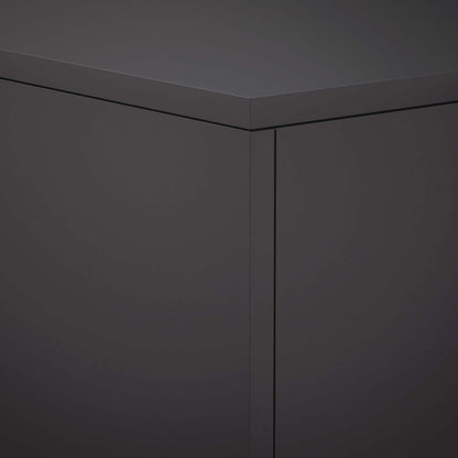 Supporto per piante Nero 40 x 40 x 40 cm Acciaio | homemem39