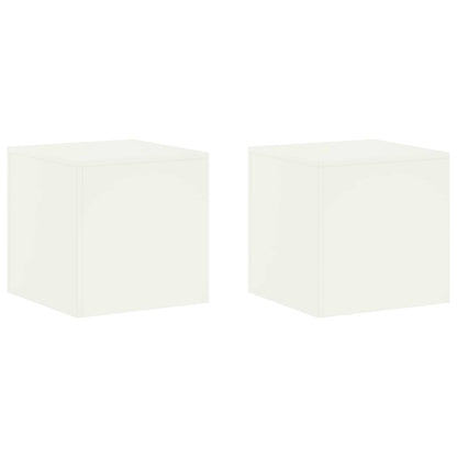 Supporto per piante 2 pcs Bianco 40 x 40 x 40 cm Acciaio | homemem39