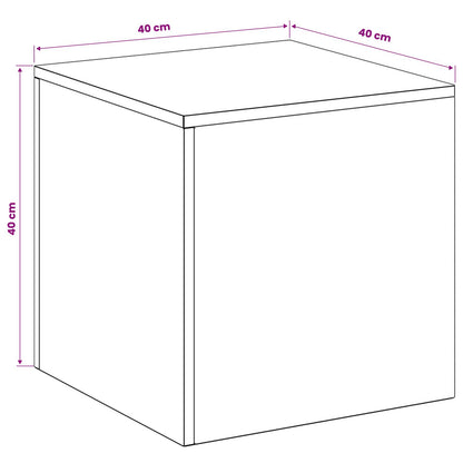 Supporto per piante Antracite 40 x 40 x 40 cm Acciaio Inox | homemem39