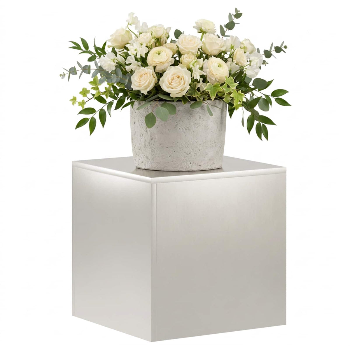 Supporto per piante Argento 40 x 40 x 40 cm Acciaio