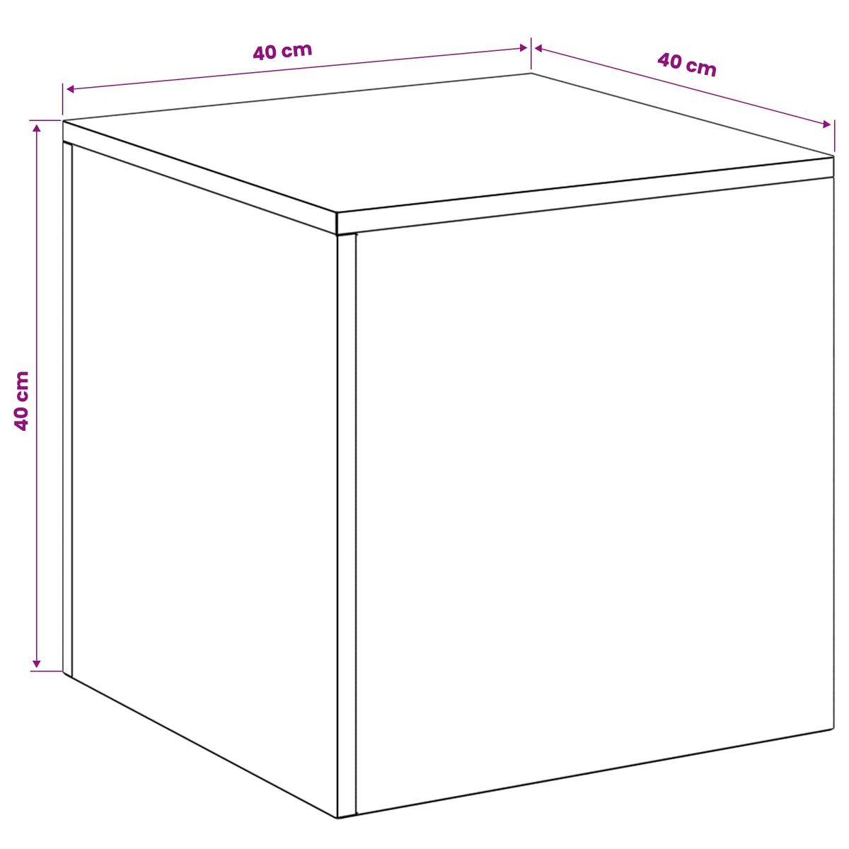 Supporto per piante Argento 40 x 40 x 40 cm Acciaio | homemem39