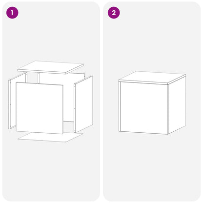 Supporto per piante 2 pcs Argento 40 x 40 x 40 cm Acciaio | homemem39