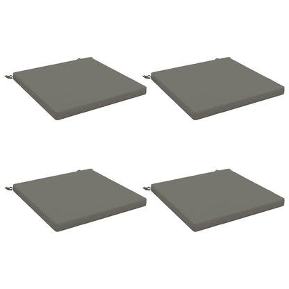 Cuscini per Seduta SOEST 4 pz 100% Poliestere Grigio
