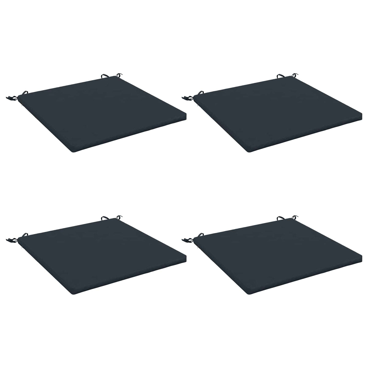 Cuscini per Seduta SOEST 4 pz 100% Poliestere Blu Scuro