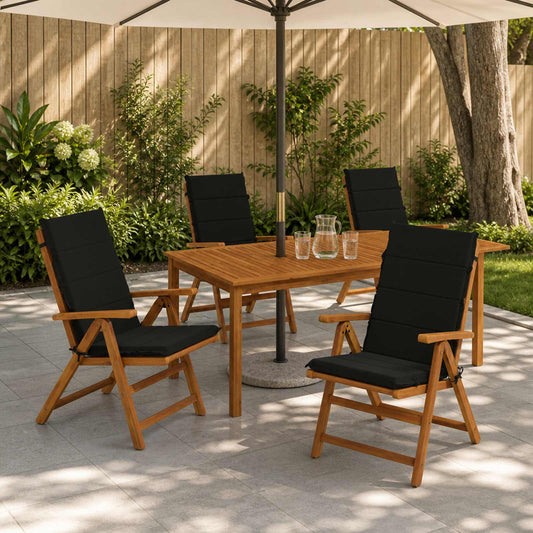 Cuscino per sedia a schienale alto GEMERT 4 pz 100% Poliestere