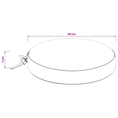 Cuscini per Seduta SOEST 4 pz 100% Poliestere Turchese