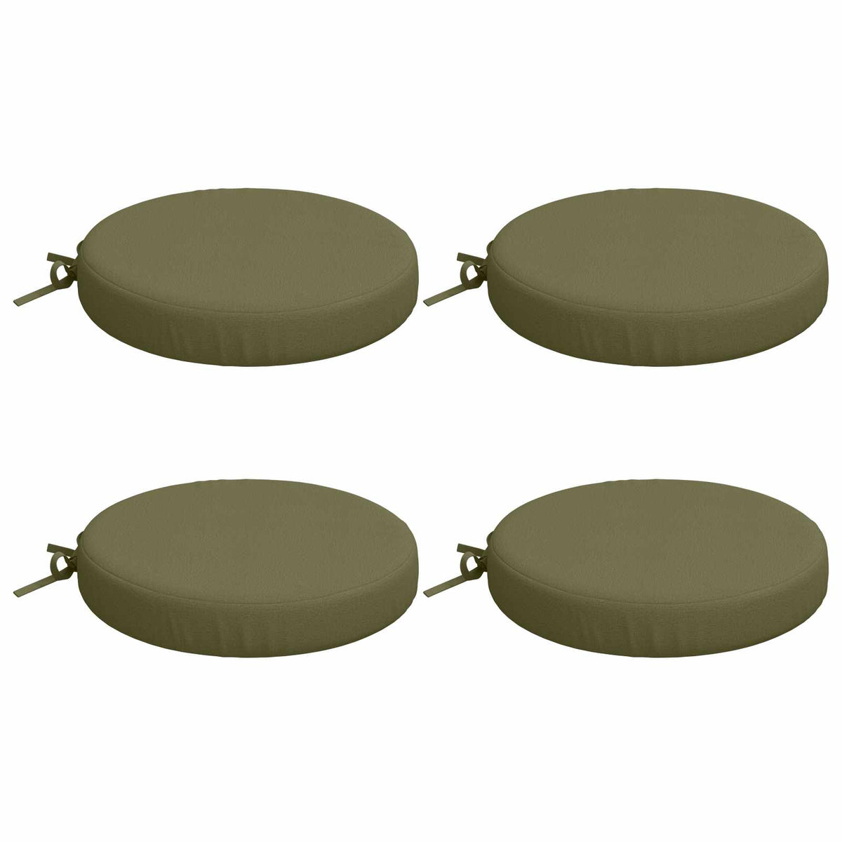 Cuscini per Seduta SOEST 4 pz 100% Poliestere Verde Oliva