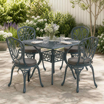 Cuscini per Sedia in 4 Pezzi SOEST 4 pz 100% Poliestere