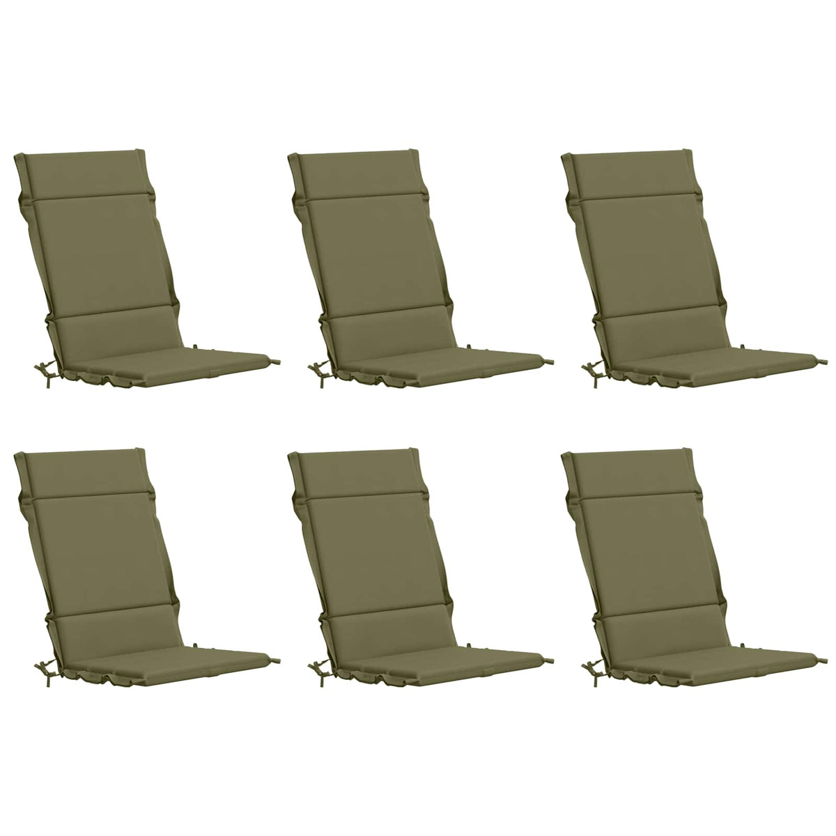 Cuscini per Sedia Alta in 6 Pezzi GEMERT 6 pcs 100% Poliestere